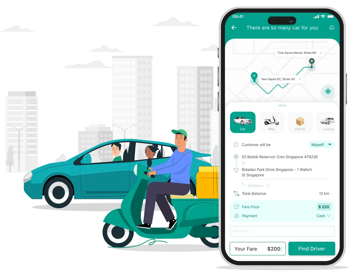 Ride Sharing and Parcel Delivery App Development Solution