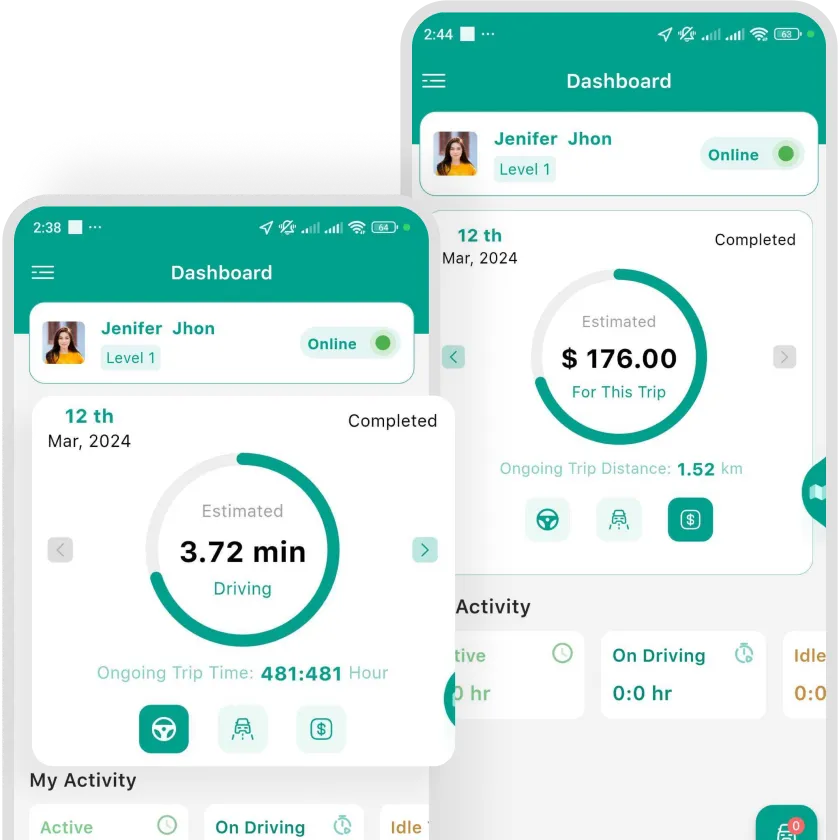 DriveMond Driver App Detailed Dashboard Features