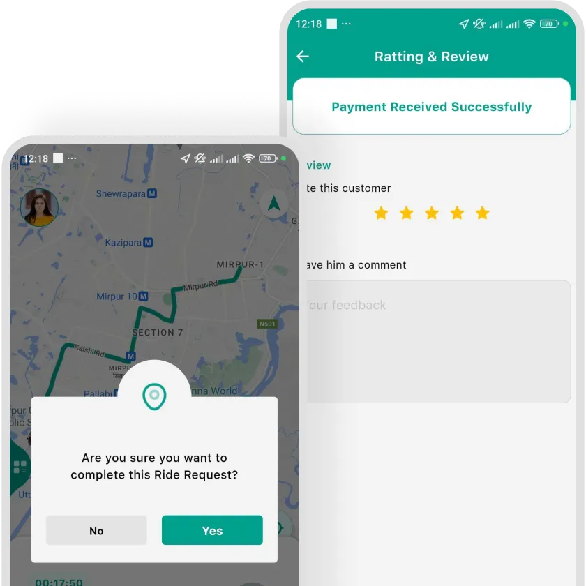 DriveMond Driver App Provide Review To User Features