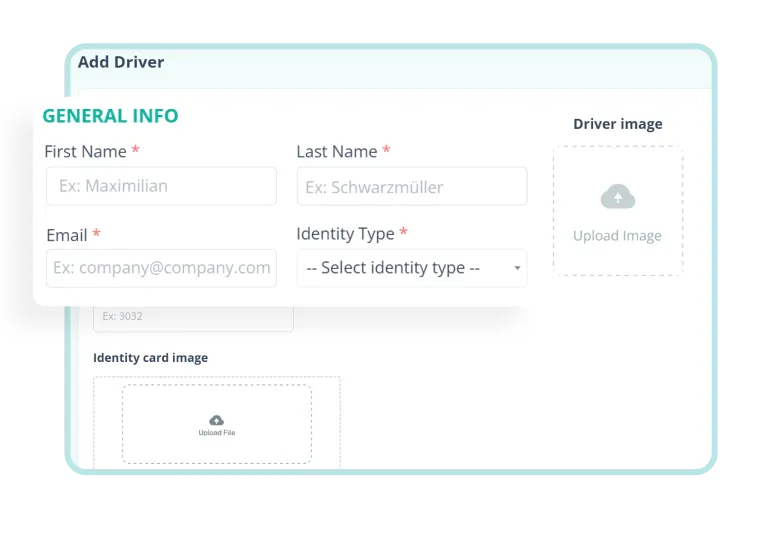 DriveMond Admin Panel Setup Driver Add New Driver Features