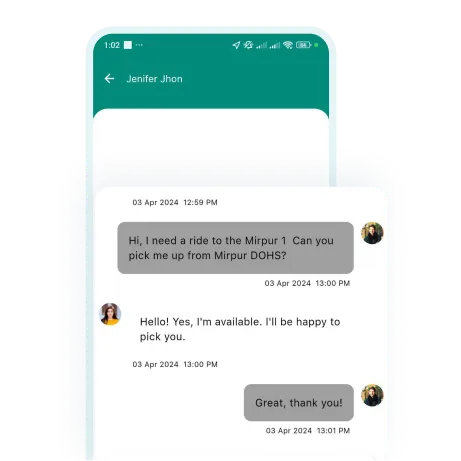 DriveMond User App User Profile Real Time Chatting Features