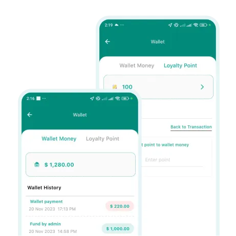 Drivemond User App User Profile Wallet and Loyalty Points Features