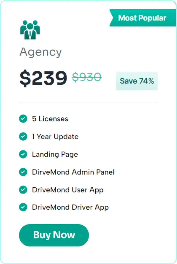 Drivemond agency package for developers